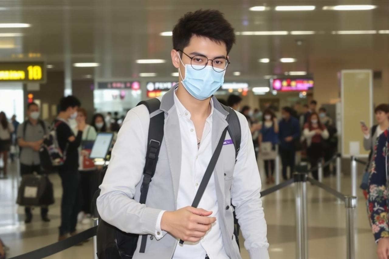 某流量小生被曝整容失败，现身机场面部僵硬引热议